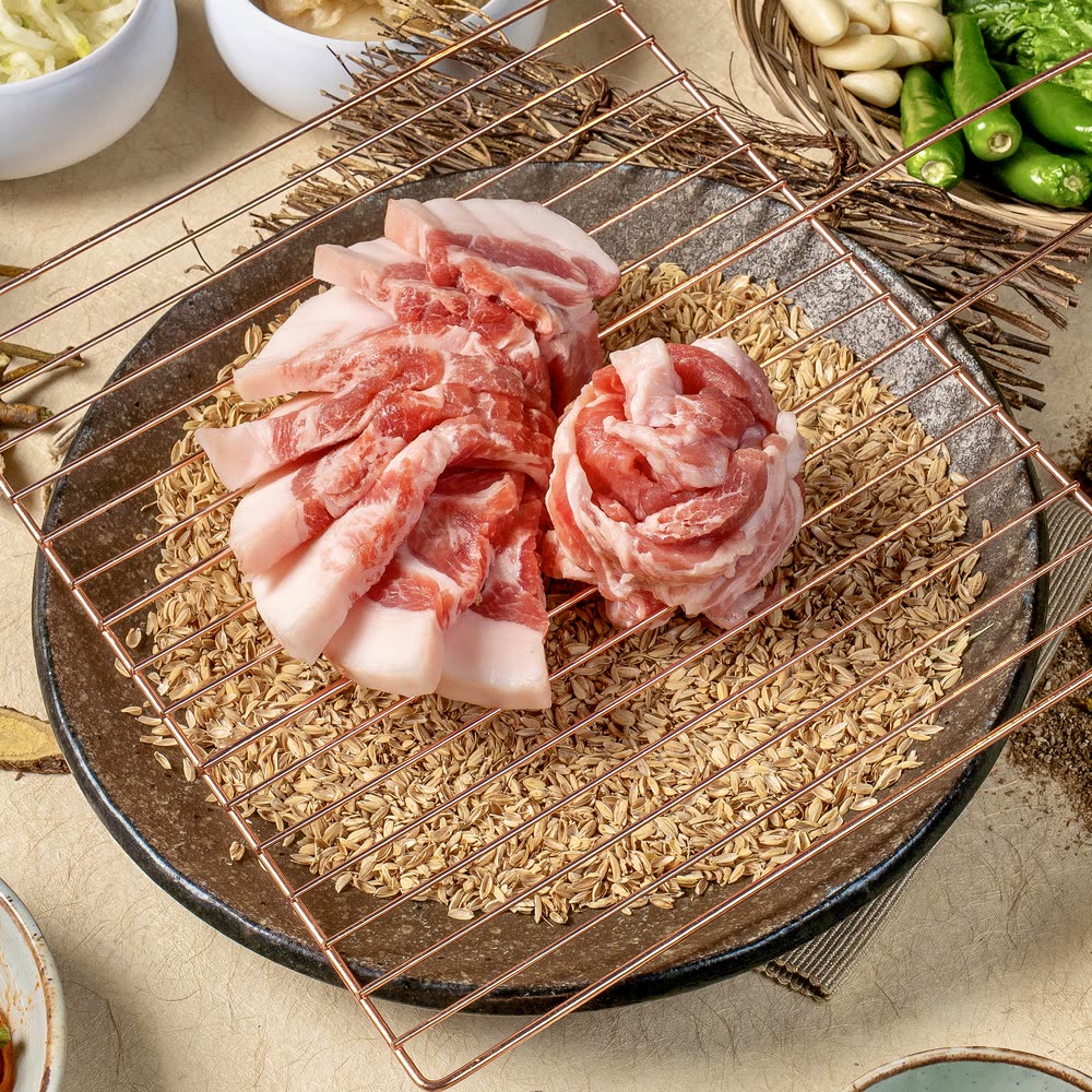산솔 숙성꼬들살 Sansol Aged Special Pork Cut (Kkodeul-sal) — 산솔 신논현점 고기 (BBQ) · Sansol Sinnonhyeon Korean BBQ menu (신논현 맛집 · 烤肉)